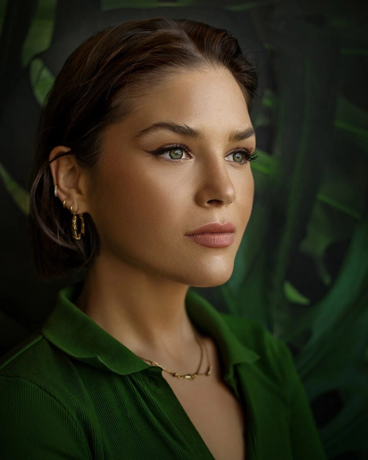 Brunette woman portrait