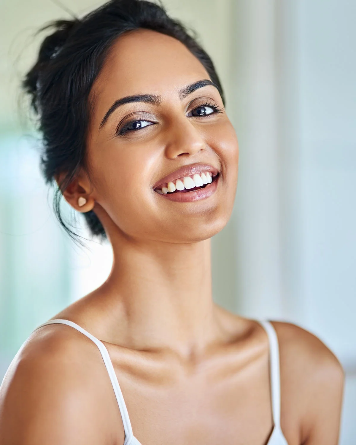 East Indian woman smiling